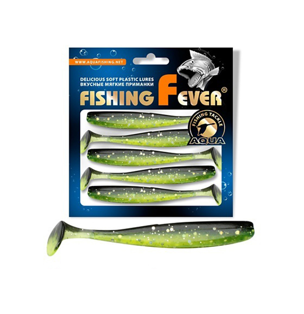 

Риппер AQUA FishingFever SLIM, 10,0cm, 5,0g, 5шт, 067 (прозрач.-зел. счерным и блест.), Зеленый;черный, Fishing Fever Slim