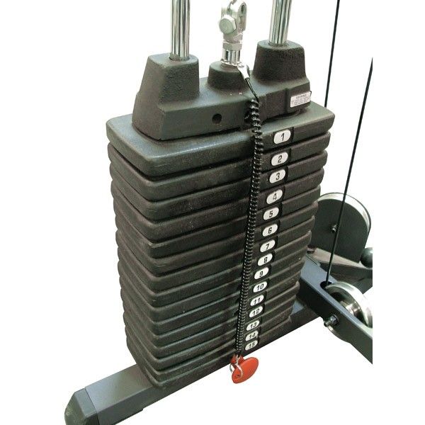 

Весовой стек Body-Solid 68 кг (15 плашек) SP150, Черный, SP150