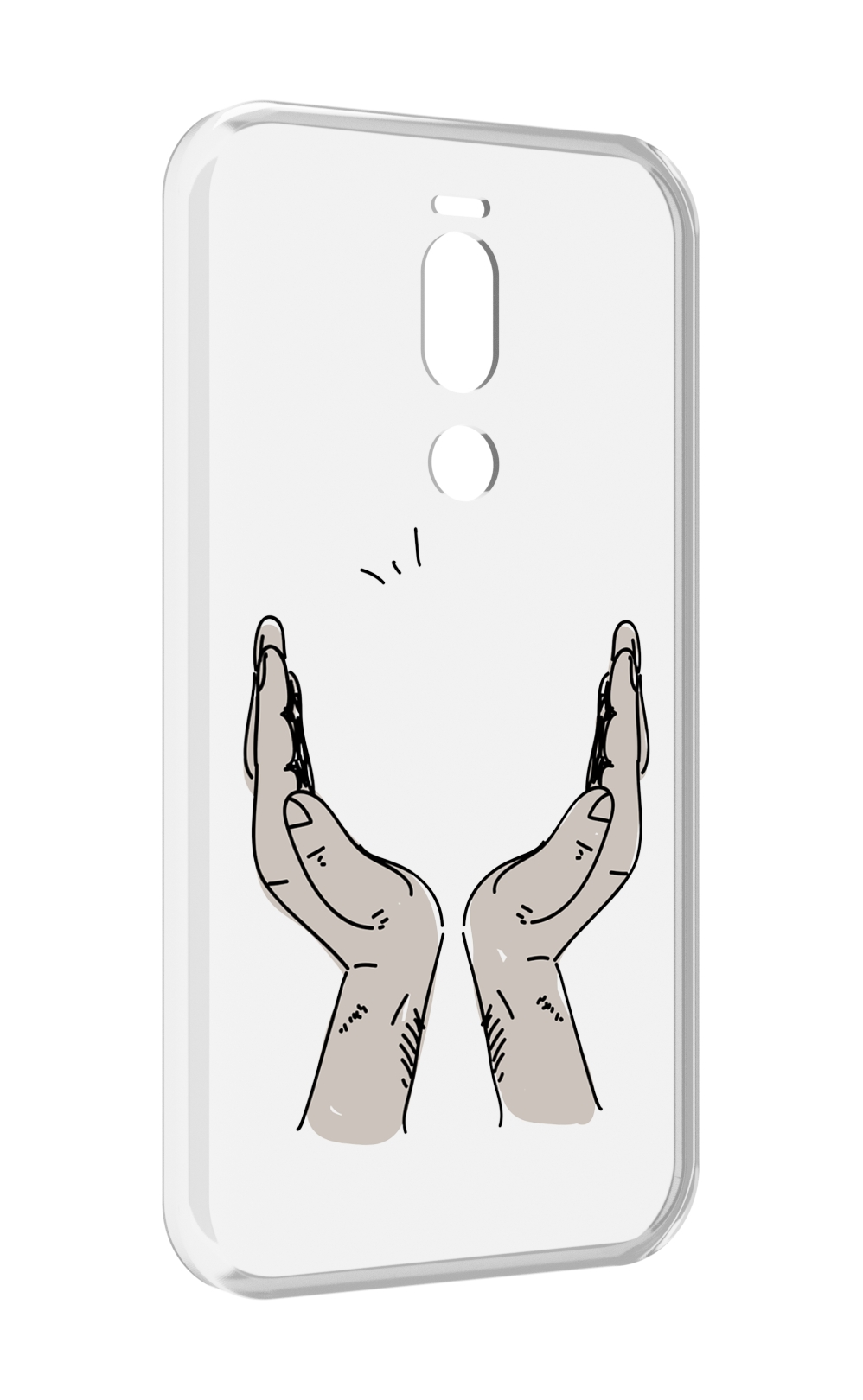 

Чехол Mypads Руки-Тянутся-К-Небу Для Meizu X8, Прозрачный, Tocco