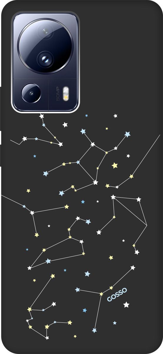 

Чехол на Xiaomi 13 Lite Лайт с 3D принтом "Constellations" черный, Черный;белый, 158516