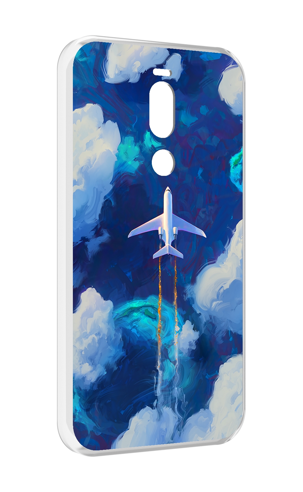 

Чехол Mypads Самолет-В-Небе-Рисунок Для Meizu X8, Прозрачный, Tocco