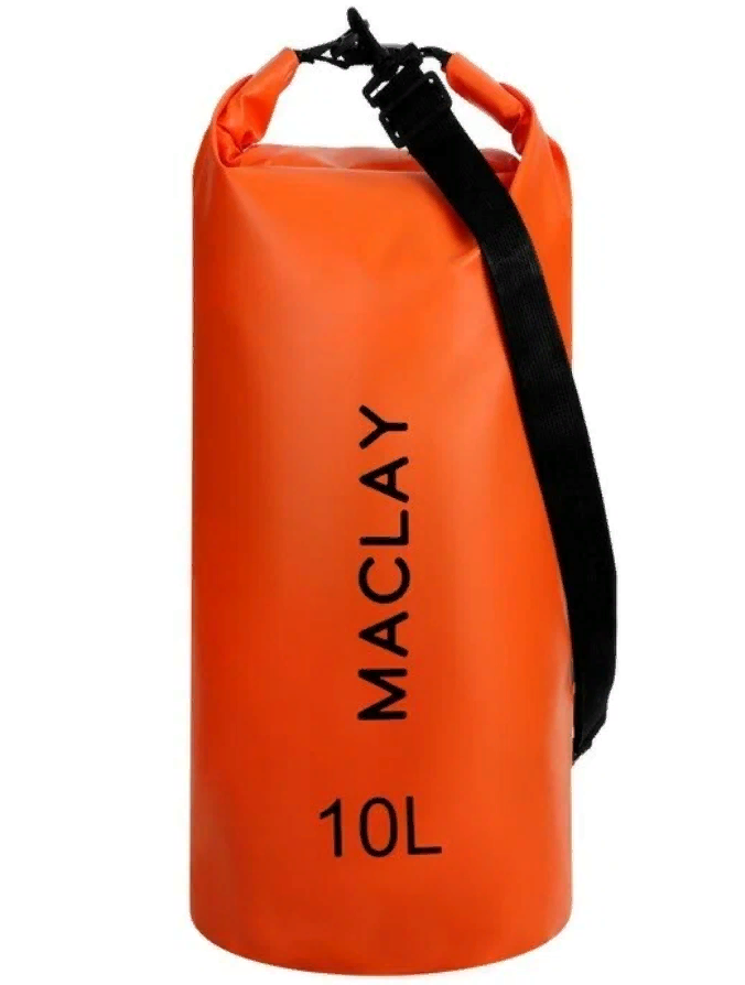 Гермомешок туристический Maclay 10L, 500D, цвет оранжевый