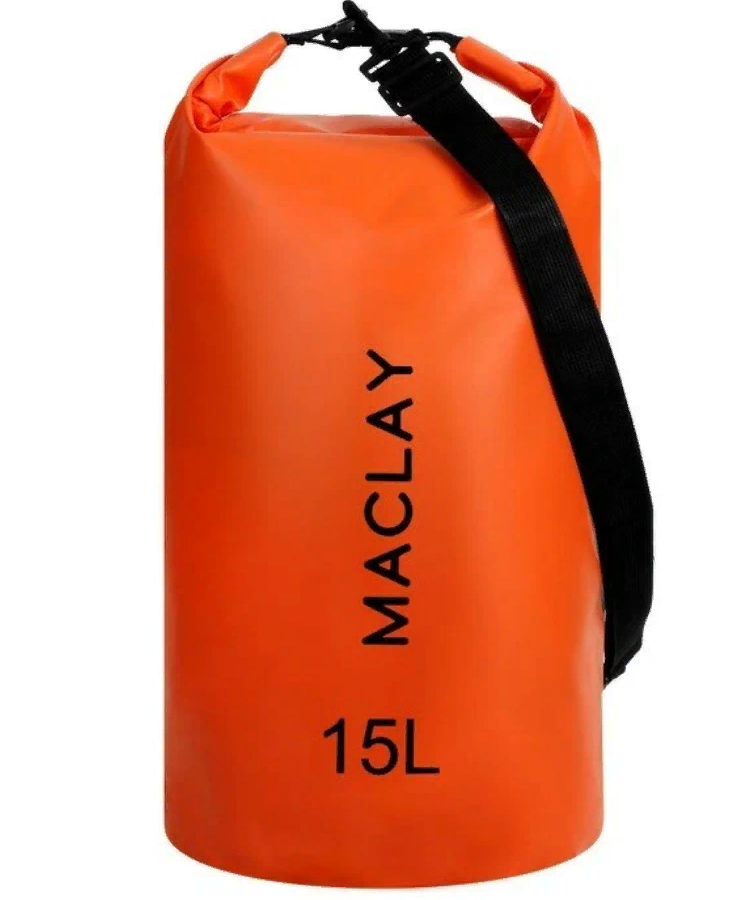 Гермомешок туристический Maclay 15L, 500D, цвет оранжевый