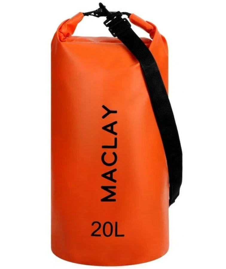 Гермомешок туристический Maclay 20L, 500D, цвет оранжевый