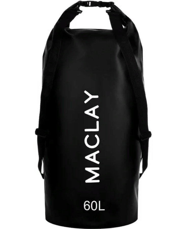 Гермомешок туристический Maclay 60L, 500D, цвет черный