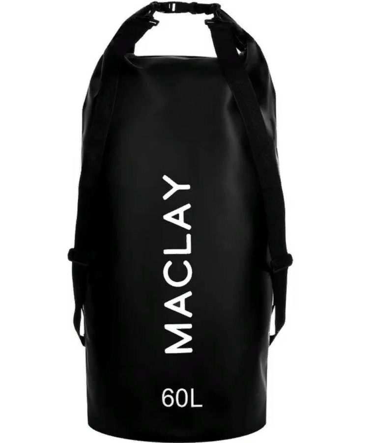 

Гермомешок туристический Maclay 60L, 500D, цвет черный