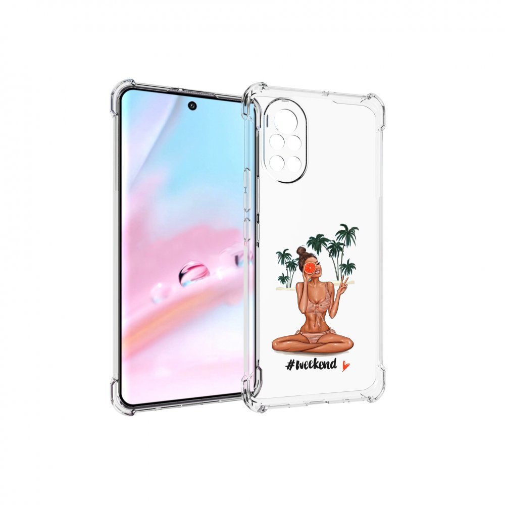 

Чехол MyPads Weekend для Huawei Nova 8 (ANG-LX1), Прозрачный, Tocco