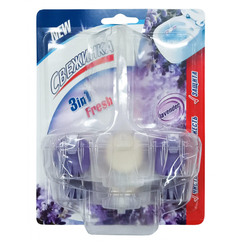 

Блок для унитаза Свежинка 3 in1 Fresh Lavender, 2х40 г