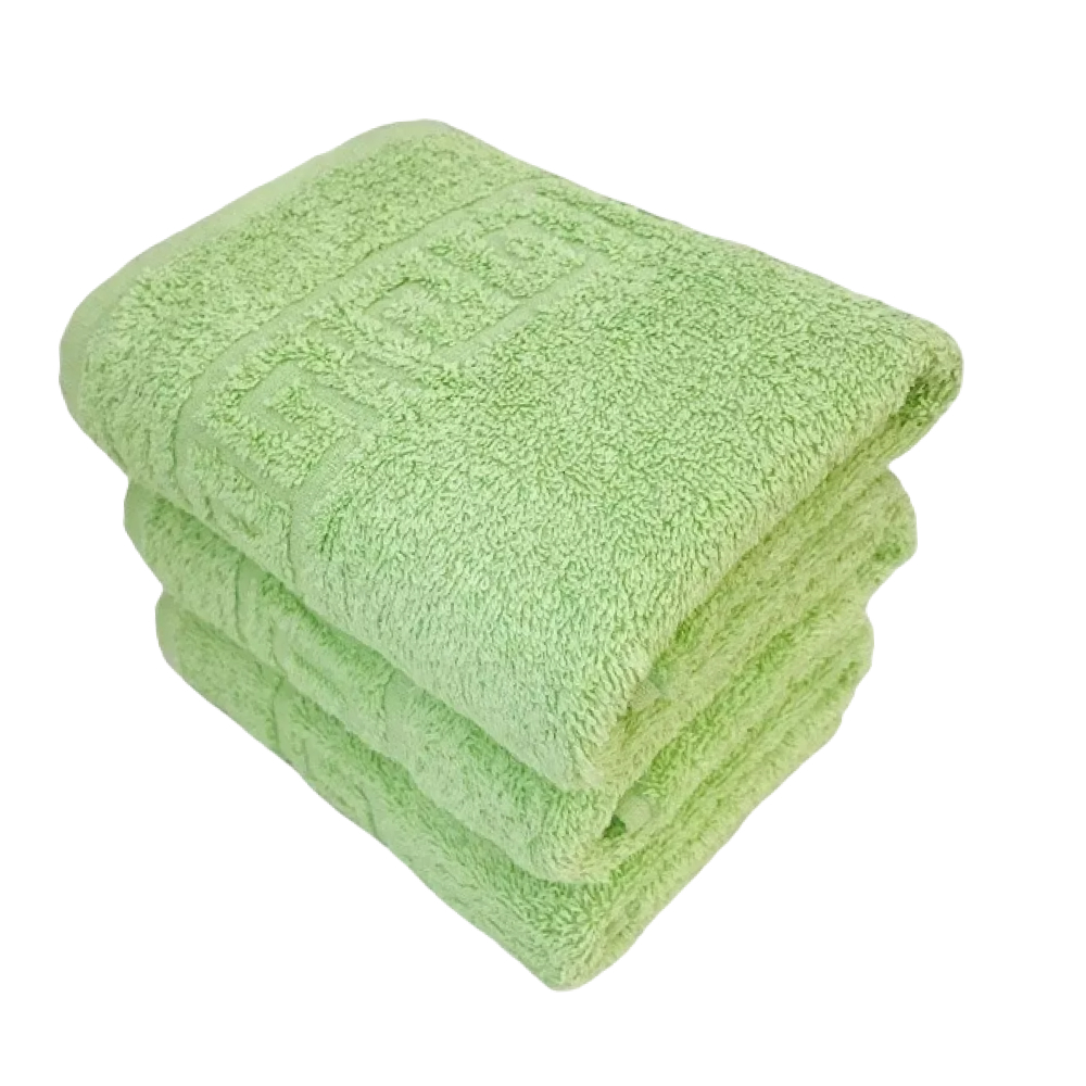 

Комплект полотенец TM Textile для лица махровых 50Х90, салатовый, 3 шт, миди_3