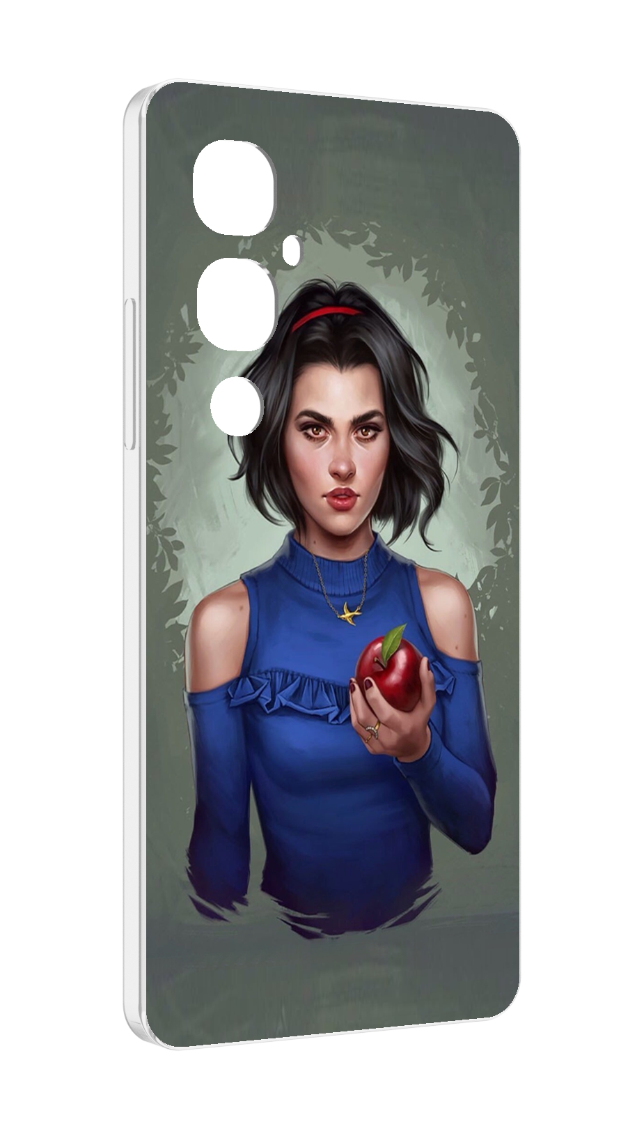 

Чехол MyPads девушка-с-яблоком женский для Tecno Pova 4 Pro, Прозрачный, Tocco