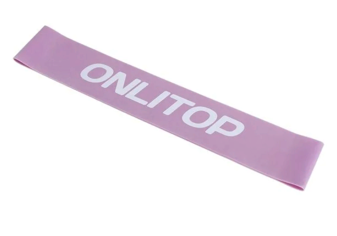

ONLITOP Фитнес-резинка 30 х 5 х 1,1 см, нагрузка 10 кг, Фиолетовый
