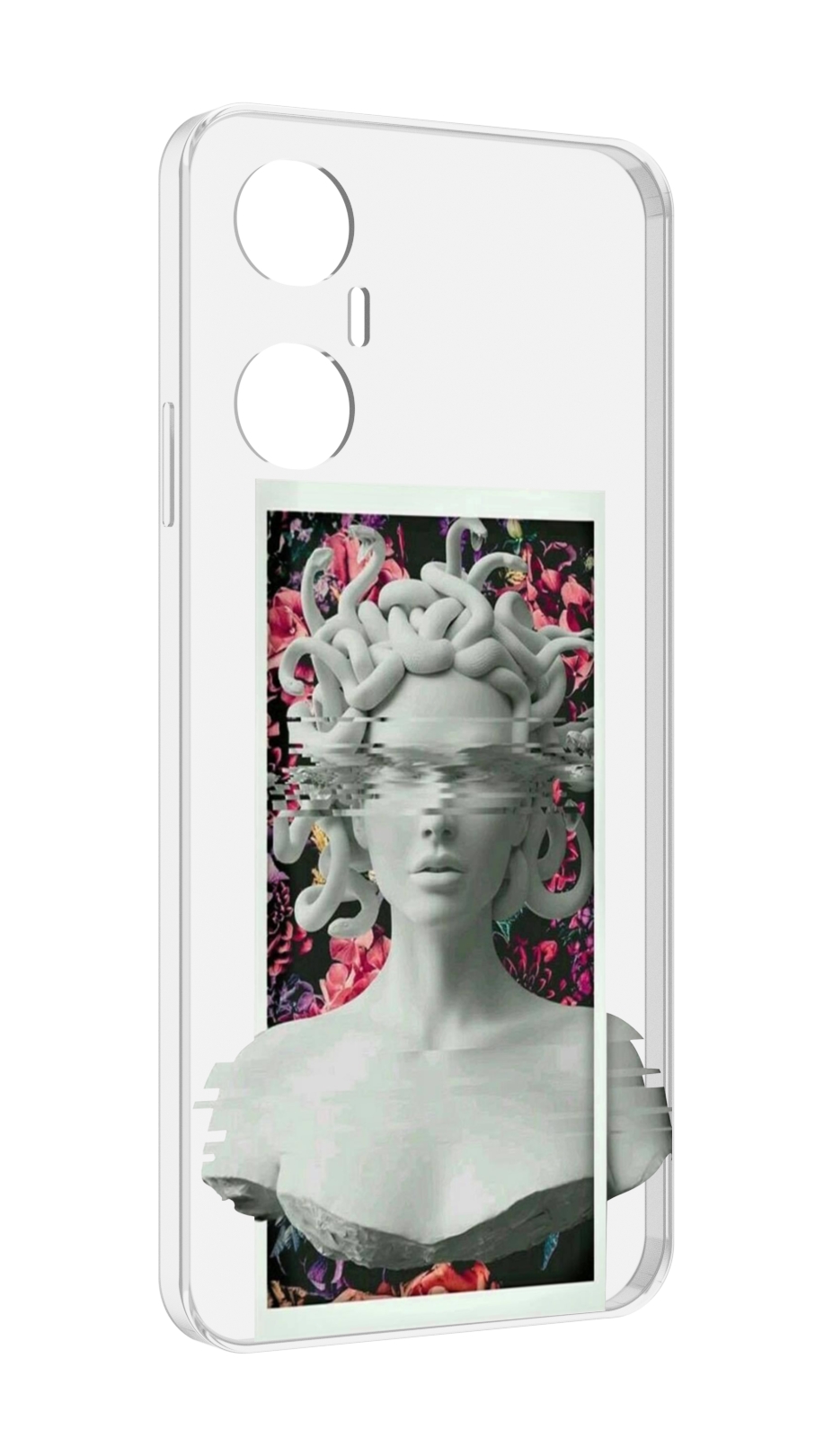 

Чехол MyPads статуя-медузы для Infinix Hot 20 5G, Прозрачный, Tocco
