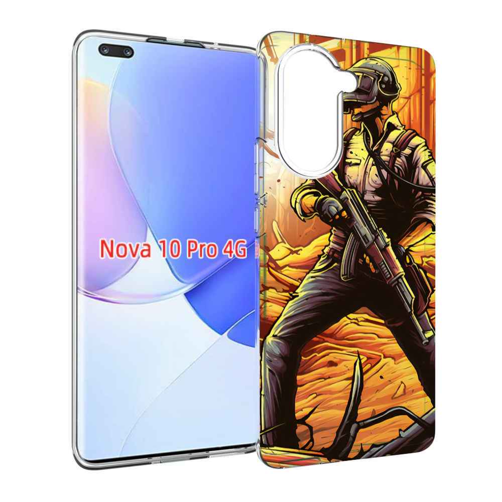 Чехол MyPads Пабг для Huawei Nova 10 Pro противоударный