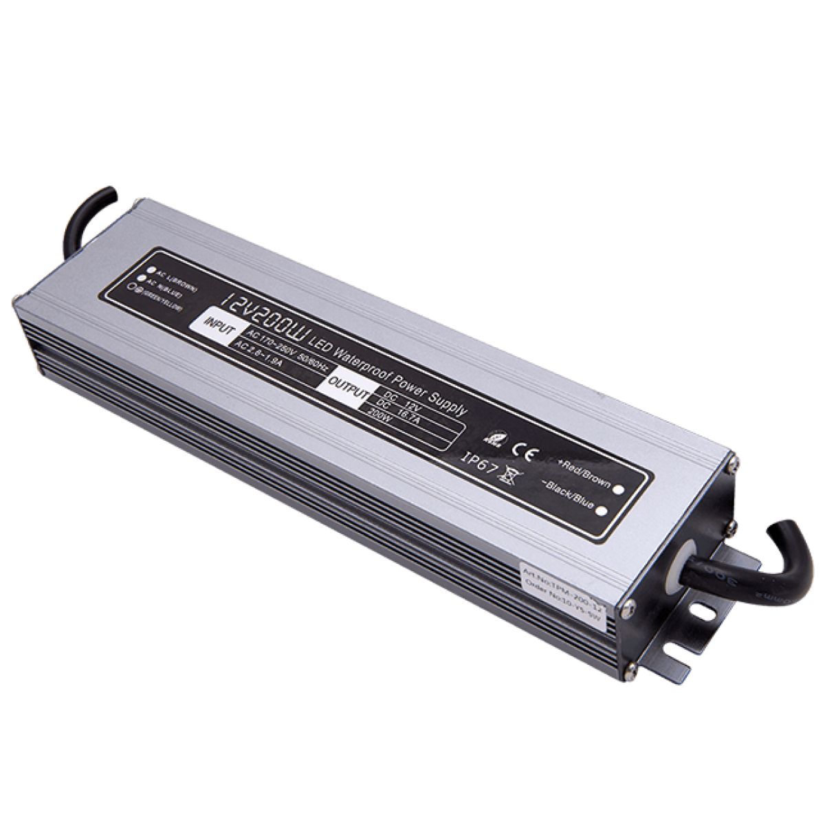 

Блок питания для светодиодной ленты R-SAUNA 12V, IP67, 200W, Серый, 12V, IP67, 200W