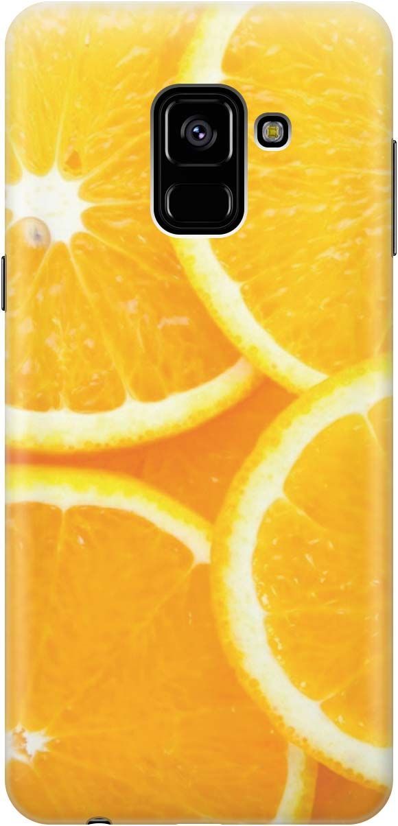 

Силиконовый чехол на Samsung Galaxy A8 (2018) с принтом "Апельсины", Оранжевый, 1184