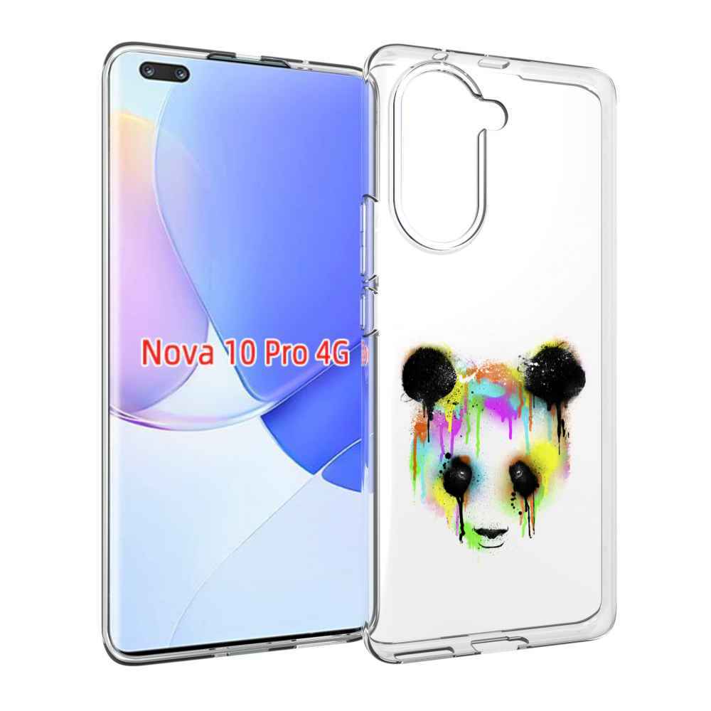 Чехол MyPads Радужная панда для Huawei Nova 10 Pro противоударный