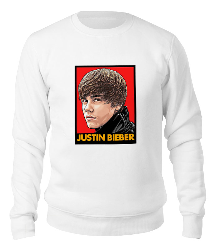 

Свитшот унисекс Printio Justin bieber белый 2XL, Justin bieber