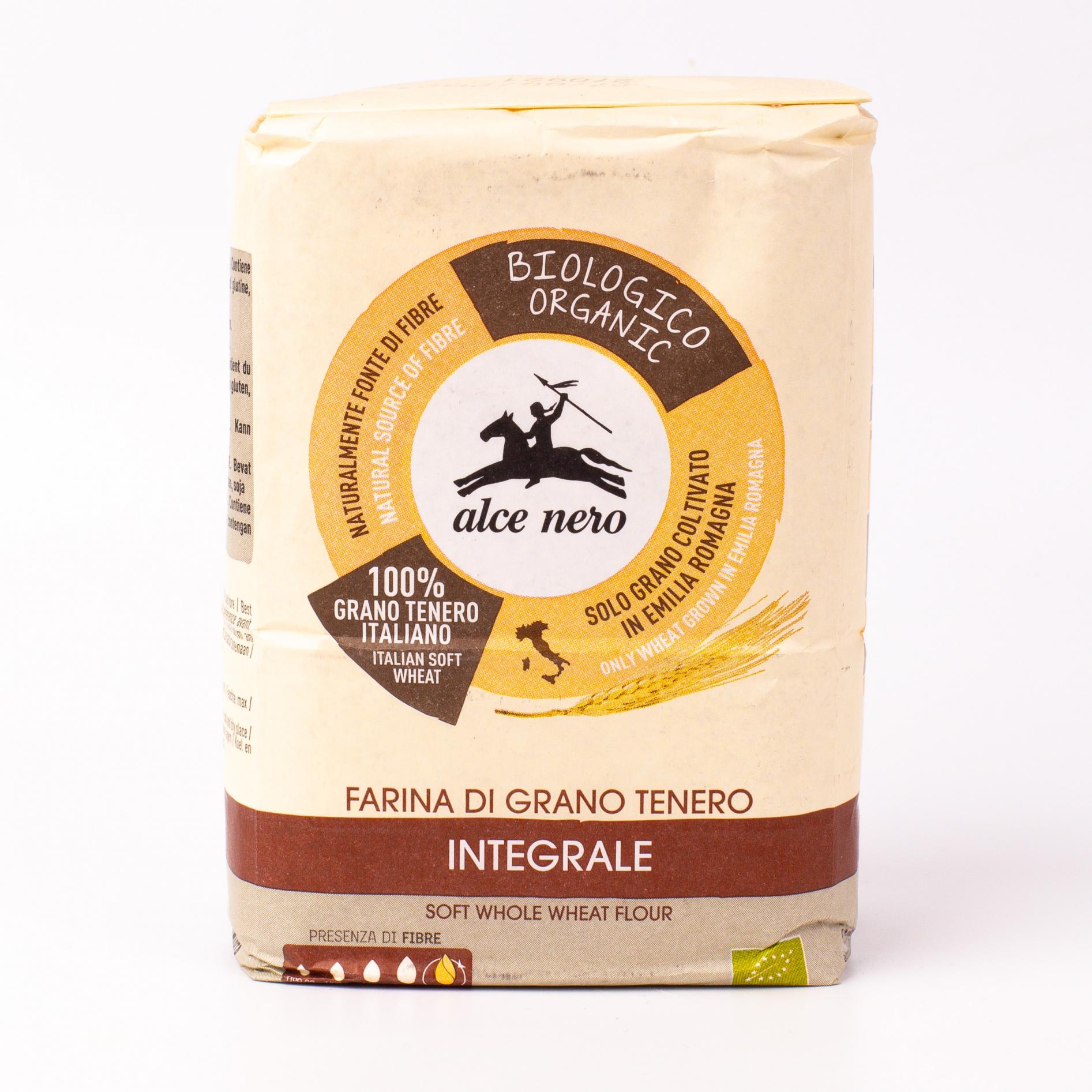 

Мука из цельнозерновой пшеницы, Alce Nero - 1 кг