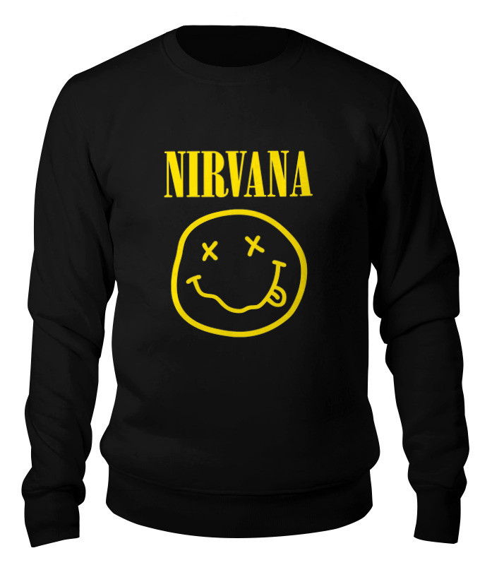 

Свитшот унисекс Printio Nirvana черный 2XL, Nirvana