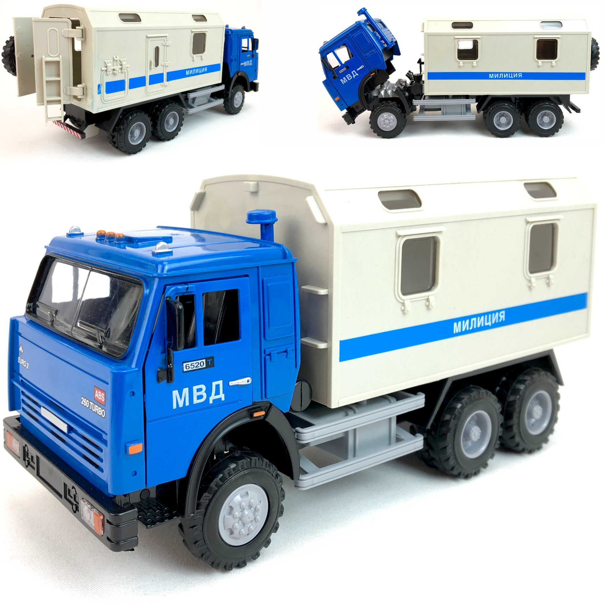 

Полицейская машина PLAYSMART Автофургон МВД Милиция свет, звук, открываются двери