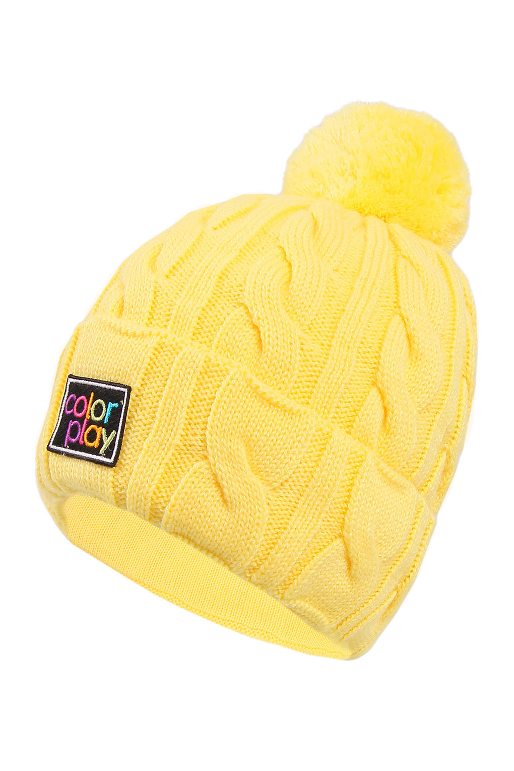 

Шапка бини женская COLORPLAY CP2208TA8146 желтая, р.54-56, Желтый, CP2208TA8146