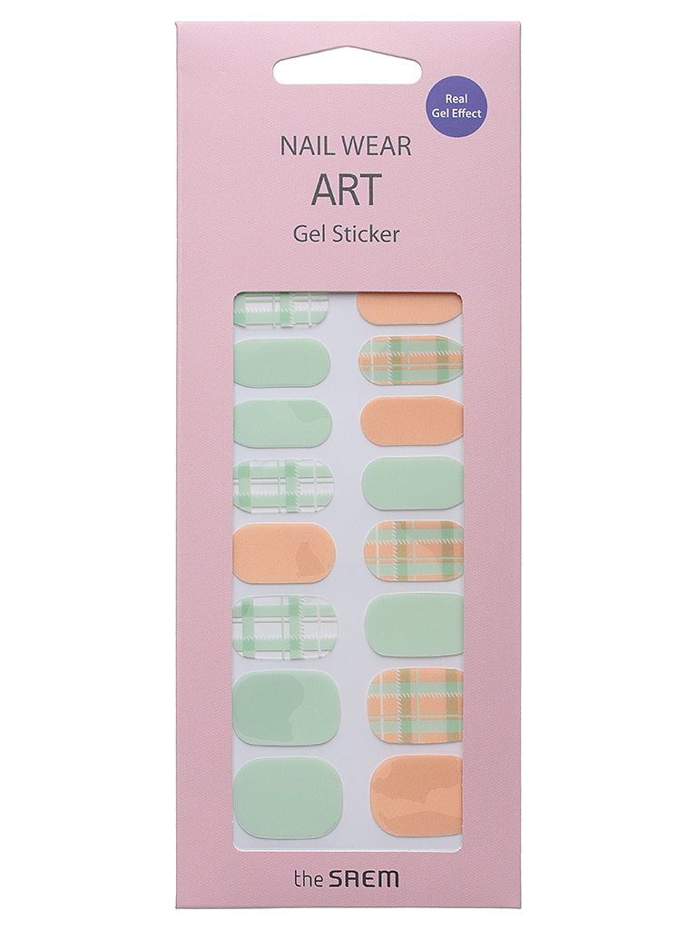 Наклейки для ногтей The SAEM Nail Wear Art Gel Sticker 09 (1 шт) j115 eagle sticker на автомобиль виниловая наклейка водонепроницаемые украшения автомобильные наклейки