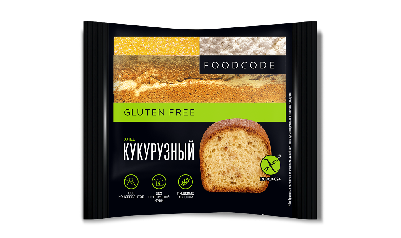 Хлеб белый Foodcode Кукурузный 200 г