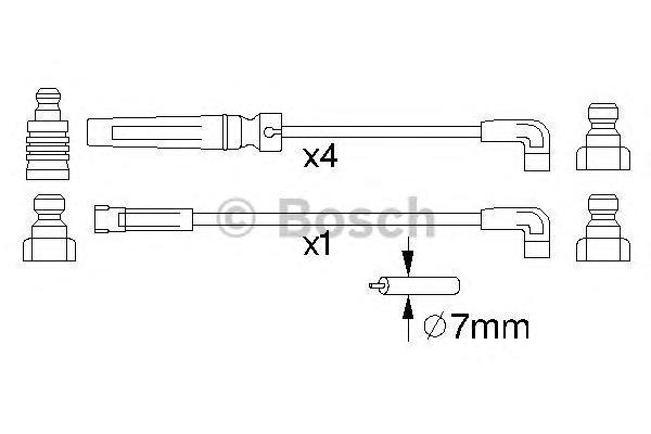 

Провода Высоковольт. Ком/Кт Bosch 0986356975