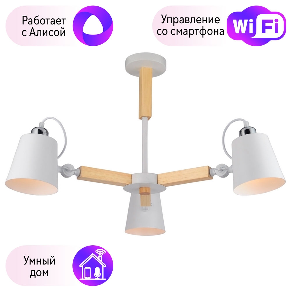 

Потолочная люстра Combo Lustr A7141PL-3WH-A Arte Lamp с поддержкой Алиса