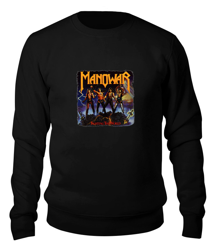 

Свитшот унисекс Printio Manowar band черный 2XL, Manowar band