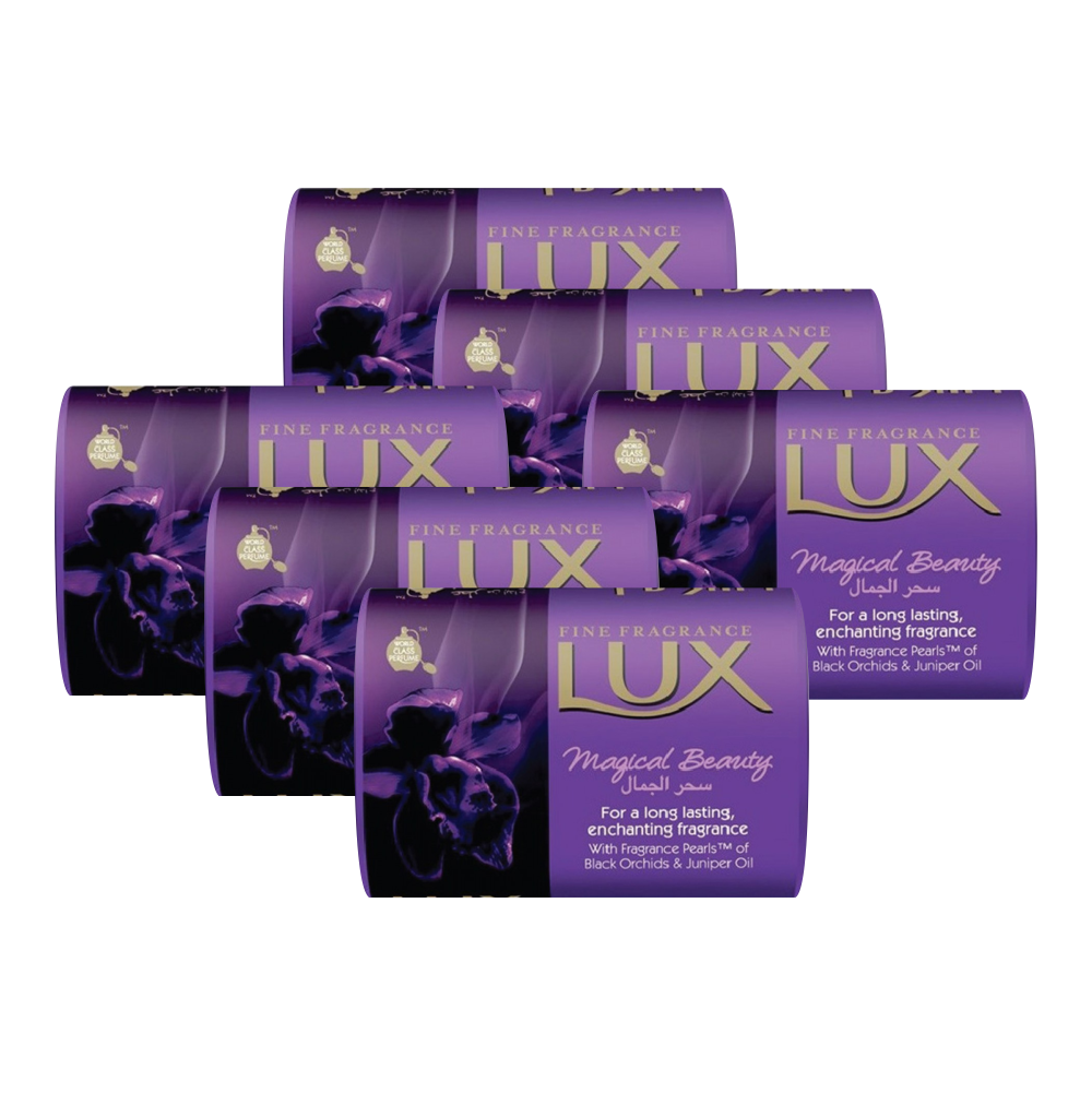 Комплект Мыло кусковое туалетное LUX Magical Beauty Магия орхидеи 85 г х 6 шт