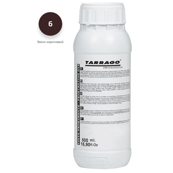 фото Краситель для гладкой кожи tarrago penetrating dye dark brown 1000мл