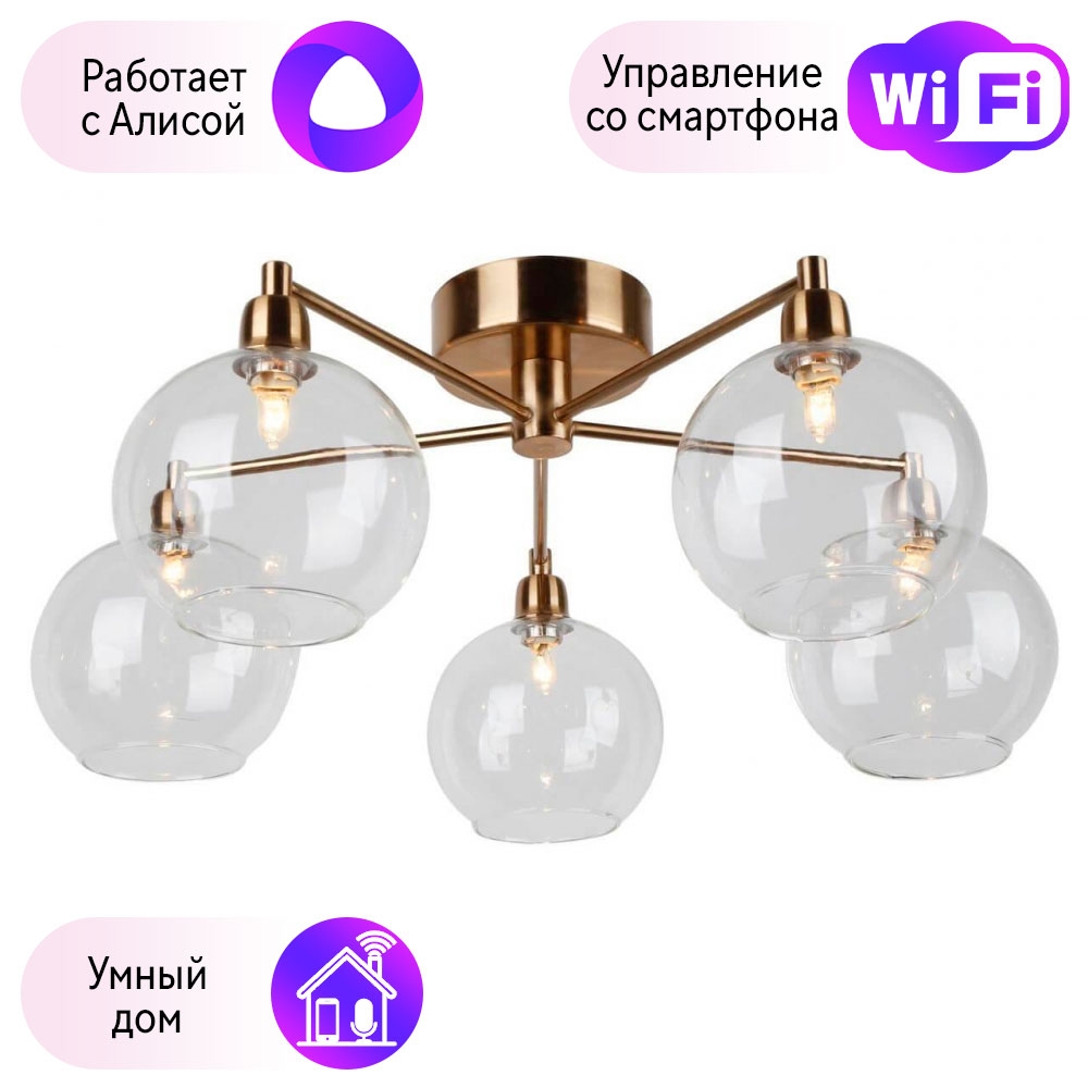 

Люстра потолочная Combo Lustr A8564PL-5RB-A Arte Lamp 56 с поддержкой Алиса