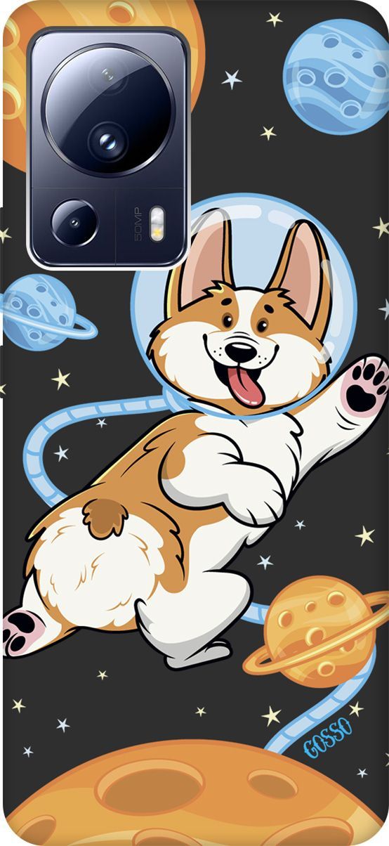

Чехол на Xiaomi 13 Lite Лайт с 3D принтом "CosmoCorgi" черный, Черный;коричневый, 158516