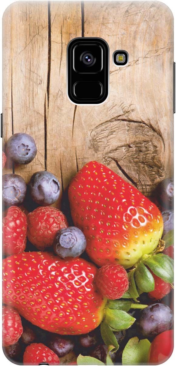 

Силиконовый чехол на Samsung Galaxy A8 (2018) с принтом "Дерево фруктов", Коричневый;красный, 1184