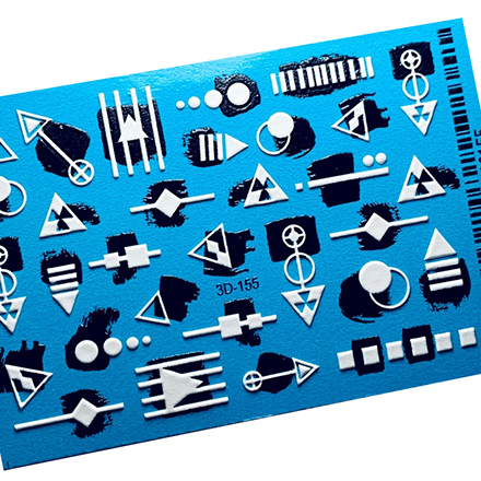 

Набор, Anna Tkacheva, 3D-слайдер №155, белый «Геометрия. Фигуры», 3 шт.