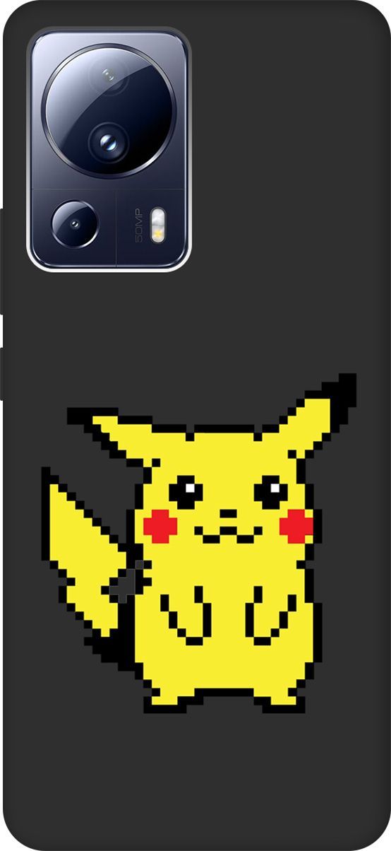 

Чехол на Xiaomi 13 Lite Лайт с 3D принтом "Pixel Pikachu" черный, Черный;желтый, 158517