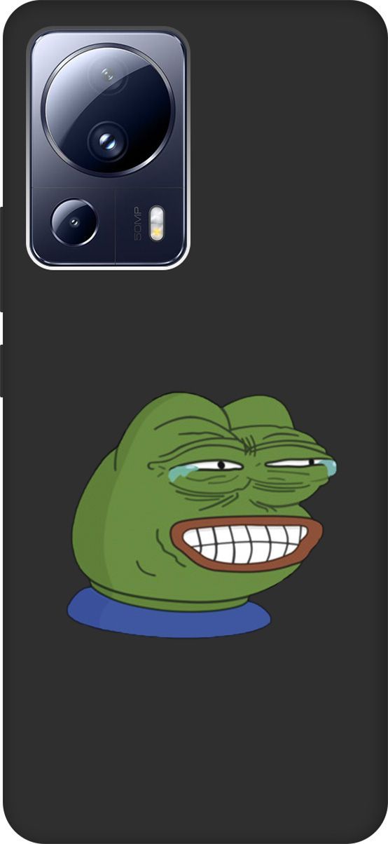 

Чехол на Xiaomi 13 Lite Лайт с 3D принтом "Pepe the Frog" черный, Черный;зеленый, 158517