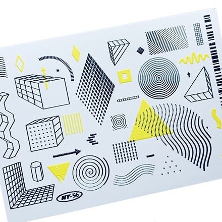 

Набор, Anna Tkacheva, Слайдер NY №56 «Геометрия. Фигуры», 3 шт., Разноцветный