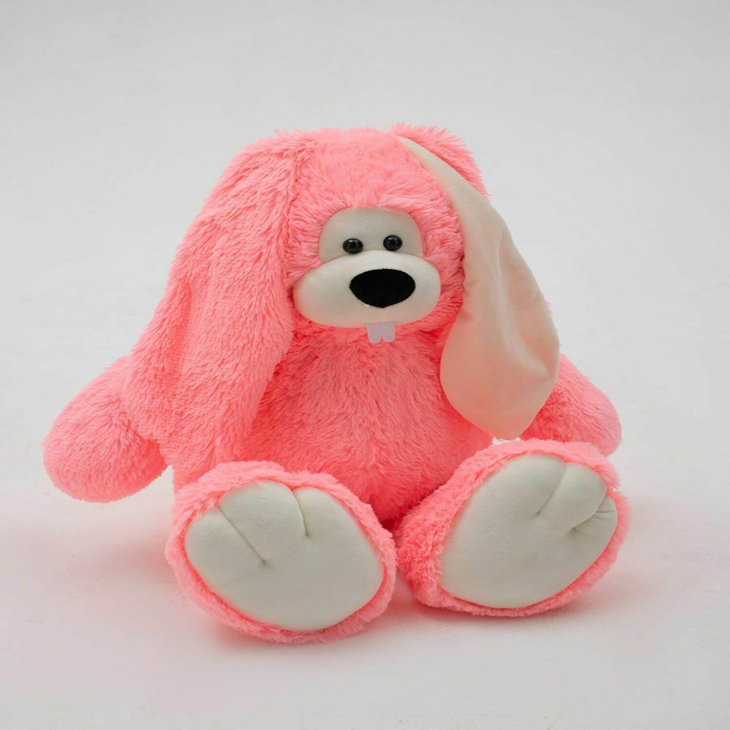 фото Мягкая игрушка fixsitoysi заяц ушастый розовый 90см 004/50/127-3