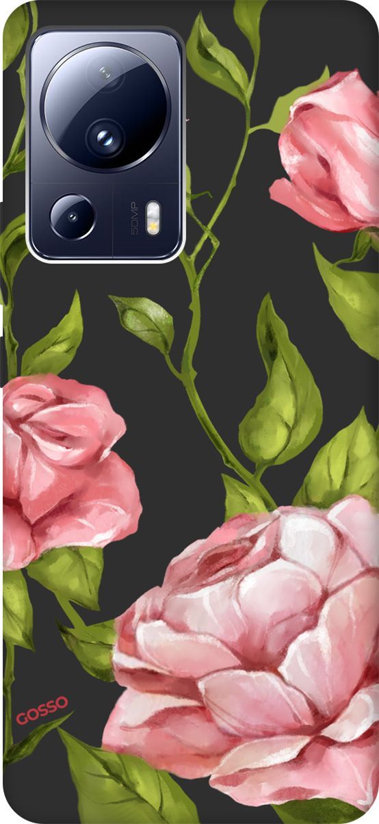 

Чехол на Xiaomi 13 Lite Лайт с 3D принтом "Amazing Roses" черный, Черный;зеленый, 158518