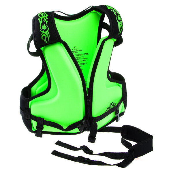 Спасательный жилет Mad Wave Swim Vest, зеленый, XS INT