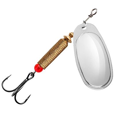 фото Блесна-вертушка для рыбалки aqua esti rocket-1 4,0g, серебро, 1 штука