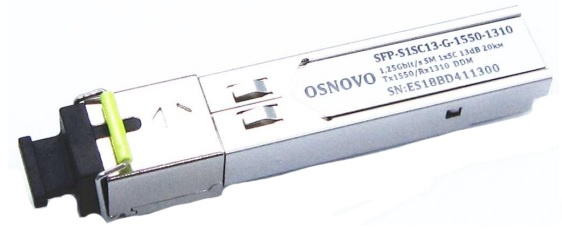 Osnovo Трансивер OSNOVO SFP-S1SC13-G-1550-1310-I