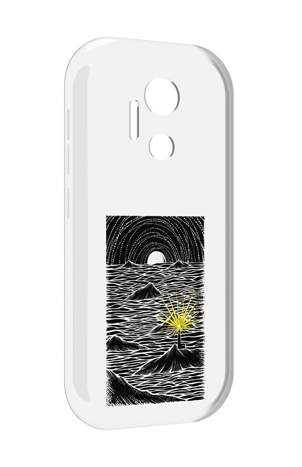 

Чехол MyPads маяк в черно белом море для doogee x97 pro, Прозрачный, Tocco