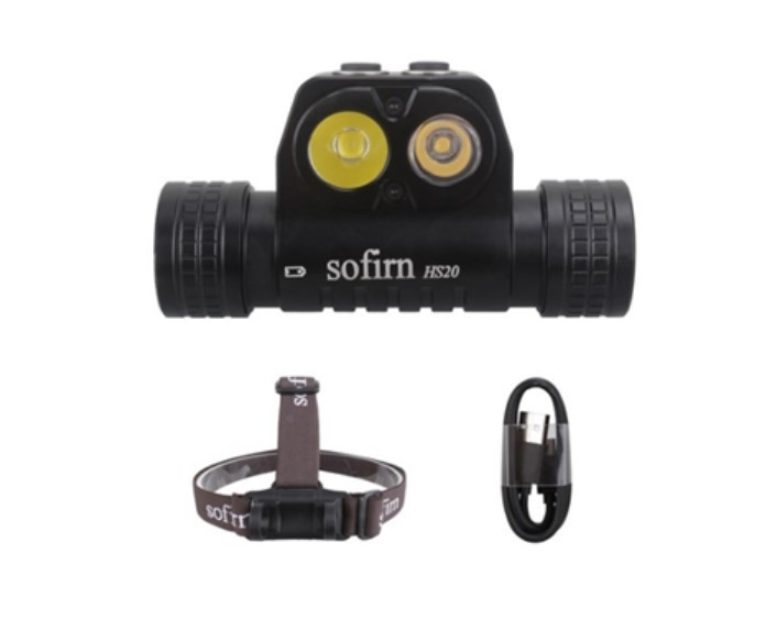 

Фонарь налобный Sofirn HS20, Черный, HS20