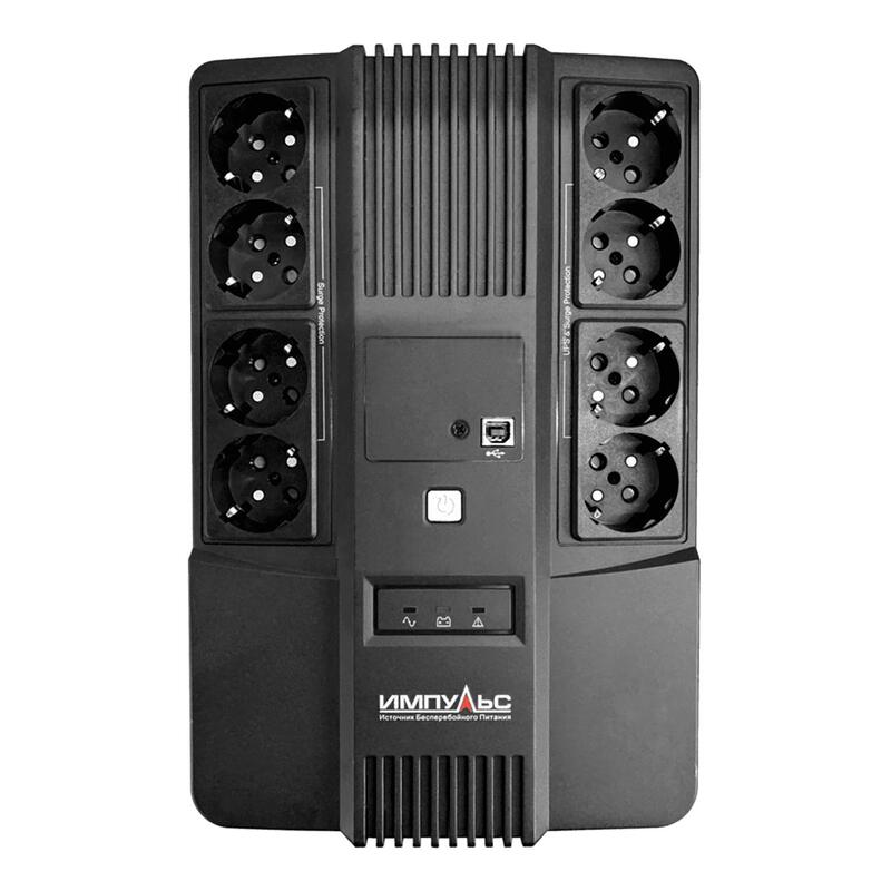 

ИБП Импульс Мастер 600, 600ВА/360Вт, LED, USB, RJ11/RJ45, SCHUKOx8, Мастер 600