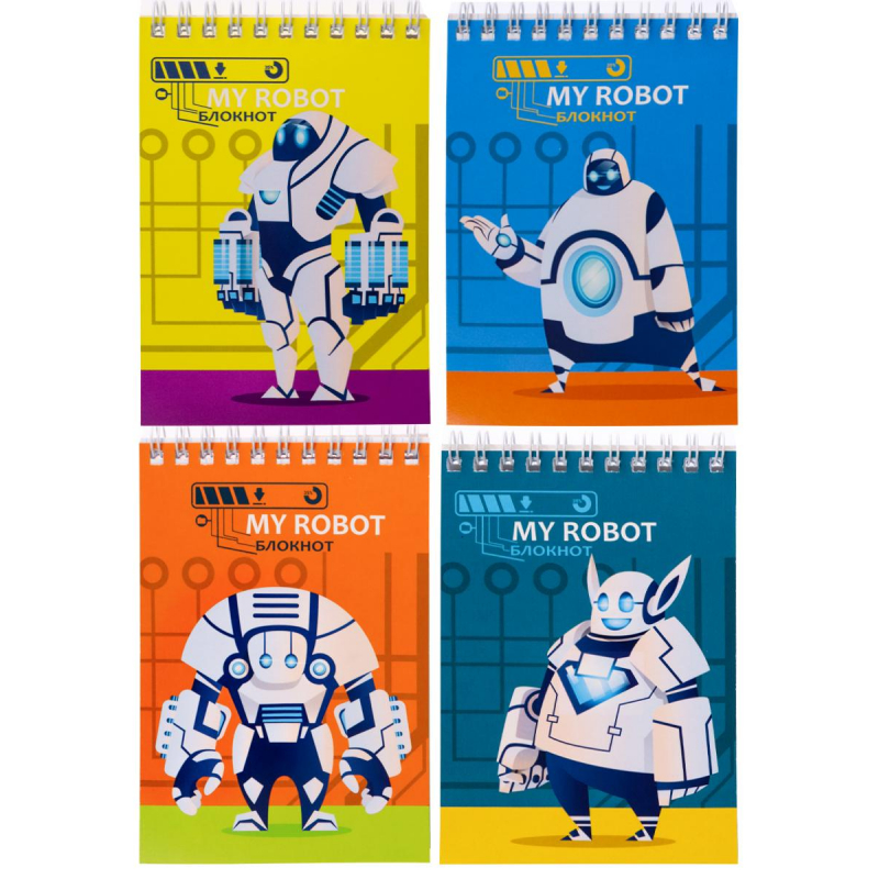 

Блокнот А6 60л клетка,гребень,обл.карт.ПРИЯТНЫЕ РОБОТЫ в асс.Б60-0461