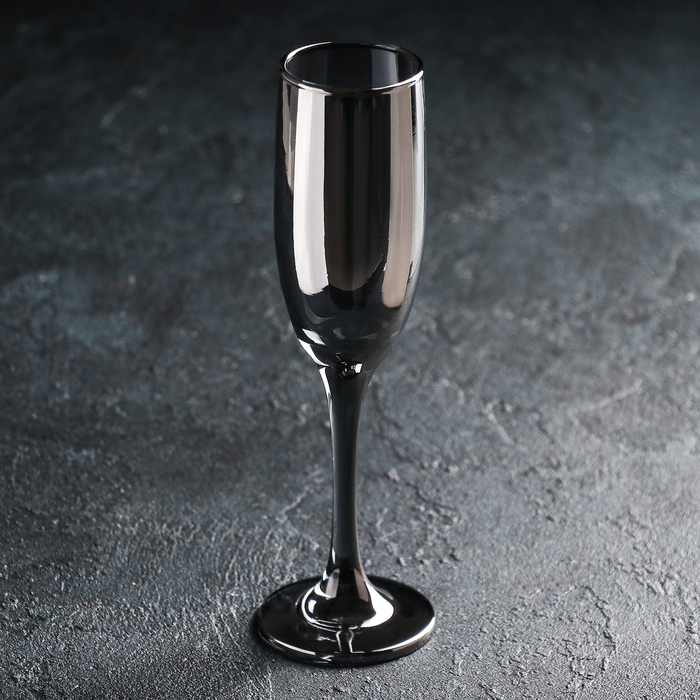фото Бокал для шампанского «кьянти», 170 мл, цвет серый nobrand