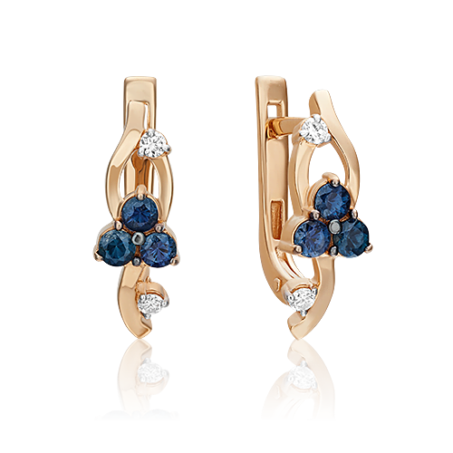 

Серьги из золота с бриллиантом PLATINA jewelry 02-0351-00-105-1110-30, 02-0351-00-105-1110-30